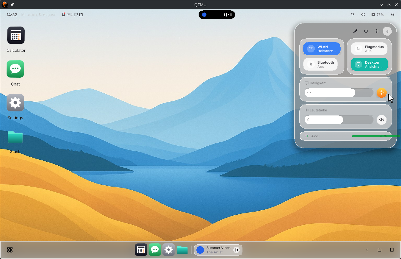 NEURON desktop in light mode with the control center open